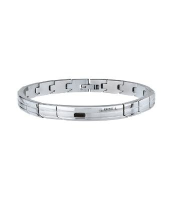 BREIL BRACCIALE JOINT IN ACCIAIO CON CRISTALLO NERO TJ2948